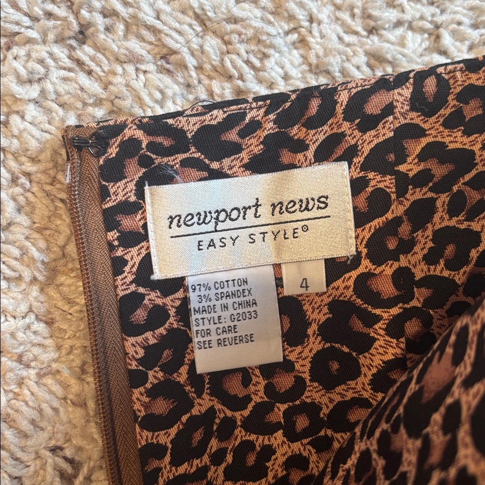 Newport News Leopard Print Dress - Picture 3 of 4